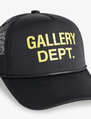 GALLERY DEPT Logo-Print Woven Trucker Cap detail 2