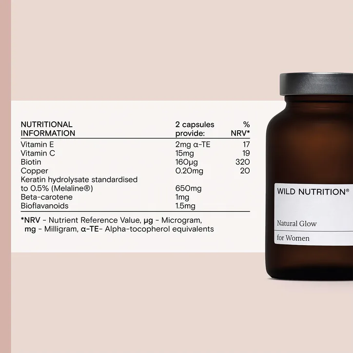 Wild Nutrition Natural Glow 60 Capsules detail 3