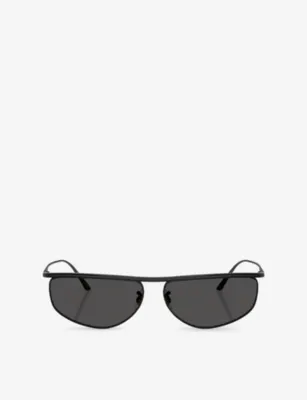 OLIVER PEOPLES OV1367S Oval-Frame Acetate Sunglasses