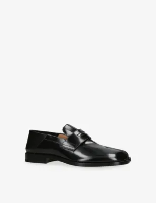 MAISON MARGIELA Tabi City Babouche Leather Loafers - EUR 45 / 11 UK MEN in BLACK, additional product view 3