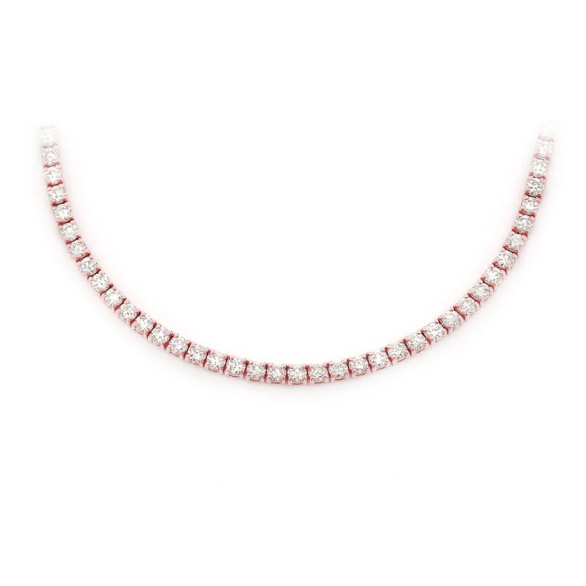 For Him Prong Diamond Tennis Necklace