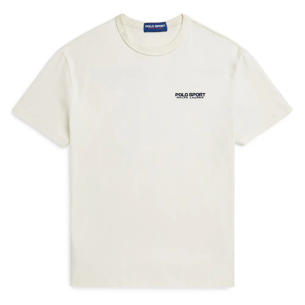 Polo Sport by Ralph Lauren Back Print T-Shirt in Clubhouse Cream – Clothing