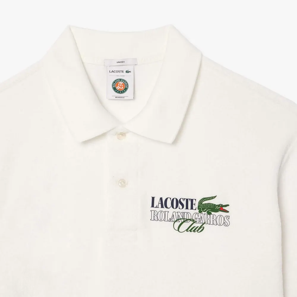 Lacoste Relaxed-Fit Roland-Garros Edition Terry Polo Shirt detail 3