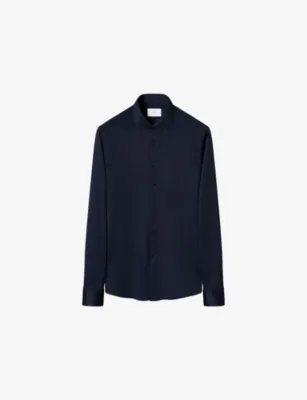 ETON Filo di Scozia Slim-Fit Cotton-Knit Shirt - MID GREEN - 13.75 detail 3