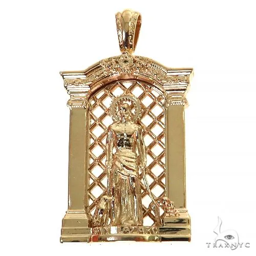 RINA - For Him DISCORD MAX Mini Solid St. Lazarus Pendant 68457 in Rose Gold – Pendant