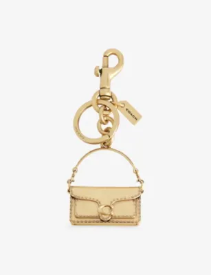 COACH Tabby Brass Bag Charm in BRASS – Mens | Keyrings