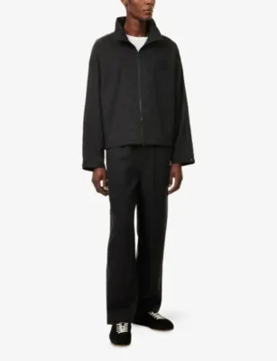 THE COUTURE CLUB Funnel-Neck Zip-Through Woven Jacket detail 2
