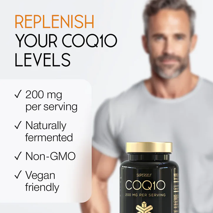 SuperSelf CoQ10 Coenzyme Q10 200mg 60 Capsules detail 3