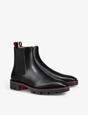 CHRISTIAN LOUBOUTIN Alpinosol leather Chelsea boots - EUR 42 / 8 UK MEN in BLACK, additional product view 2