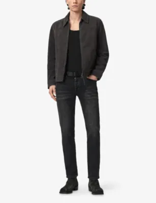 ALLSAINTS Rhone Collared Suede Jacket detail 2