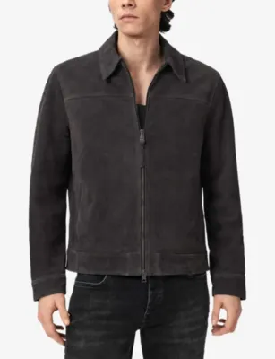 ALLSAINTS Rhone Collared Suede Jacket detail 3