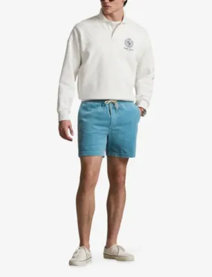 POLO RALPH LAUREN Prepsters Logo-Embroidered Cotton-Corduroy Shorts detail 2