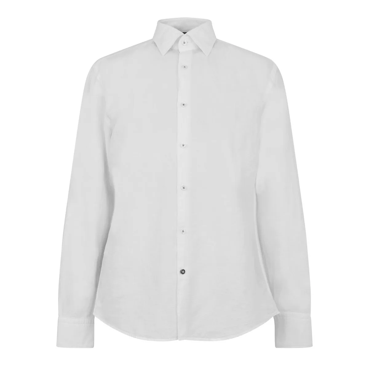Boss Men's C-HALC4 LinSht Long Sleeve Kent Collar Shirt