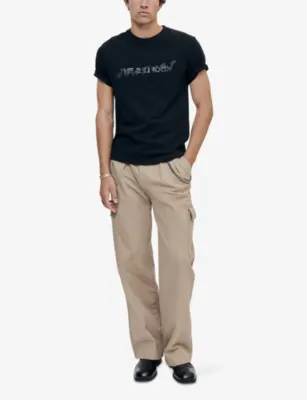 THE KOOPLES Logo text-print cotton-jersey T-shirt detail 2