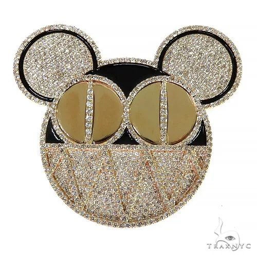 RINA - For Him CUSTOM Custom Made Mouse Character Diamond Pendant 68090 in Rose Gold – Pendant
