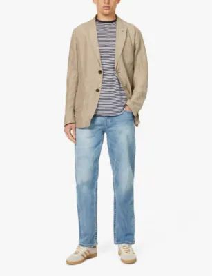 TRUE RELIGION Bobby five-pockets straight-leg relaxed-fit stretch-denim jeans detail 2