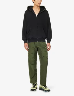 A BATHING APE Shark Relaxed-Fit Cotton-Jersey Hoody detail 2