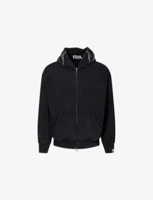 A BATHING APE Shark Relaxed-Fit Cotton-Jersey Hoody