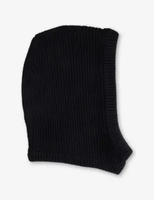 RICK OWENS Brushed Cashmere-Blend Knit Hood