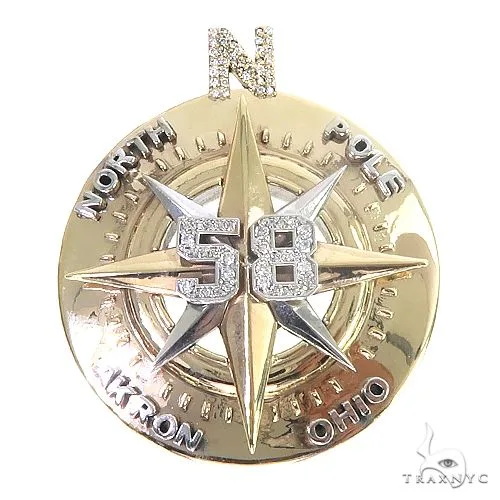 RINA - For Him CUSTOM Custom Made Compass Pendant 66833 in Rose Gold – Pendant