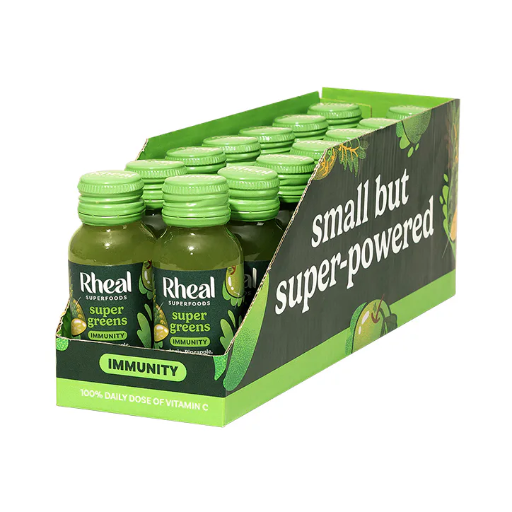 Rheal Supergreens Immunity Health Shot 60ml, additional product view 2