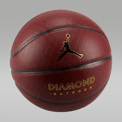 Jordan Diamond Outdoor 8P Basketball - Amber Court/Black/Metallic Gold/Black