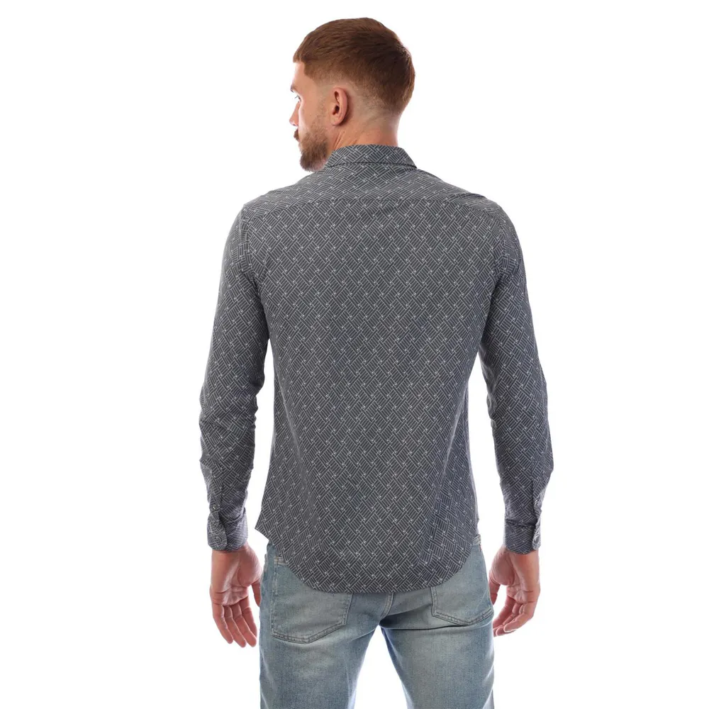Emporio Armani Emporio Armani Shirt Oxford Mens in Multi Colour, additional product view 3