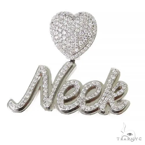 RINA - For Him CUSTOM Custom Made Diamond Name Pendant 67445 in Rose Gold – Pendant