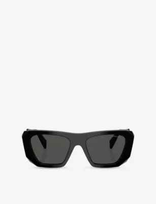 PRADA PR B18S Square-Frame Acetate Sunglasses