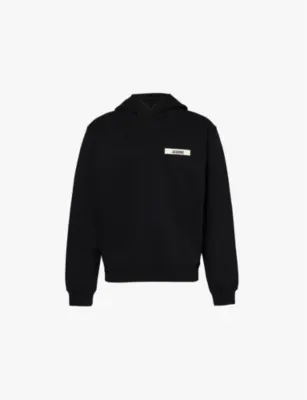 JACQUEMUS Logo-embroidered cotton-jersey hoody