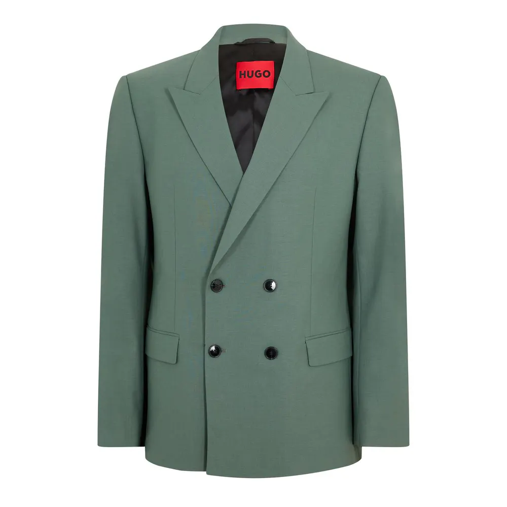 Hugo Men's Henry244F1X Blazer in Open Green – Clothing
