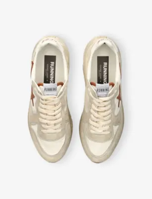 GOLDEN GOOSE Running Sole 10550 Leather Trainers - EUR 43 / 9 UK MEN in BEIGE COMB, additional product view 2