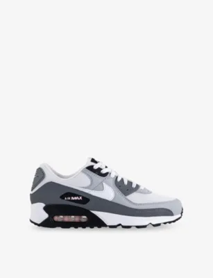 For Him Air Max 90 Woven Trainers - 8.5 in WOLF GREY WHITE PINK FOA – Mens | Trainers | Lace up trainers