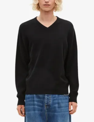 THE KOOPLES V-Neck Regular-Fit Stretch Cashmere-Blend Jumper detail 3