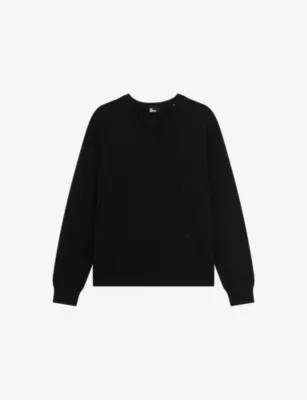 THE KOOPLES V-Neck Regular-Fit Stretch Cashmere-Blend Jumper