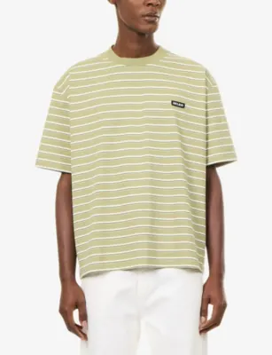 BELIER Earl Striped Cotton T-Shirt detail 3