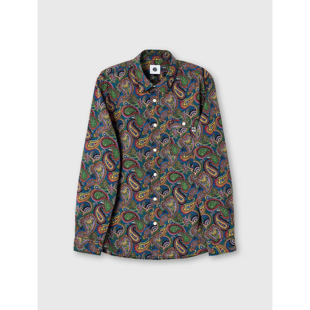 Pretty Green Men's House Paisley Long-Sleeve Patterned Shirt