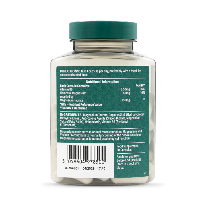 For Him Magnesium Taurate 750mg 90 Capsules detail 2
