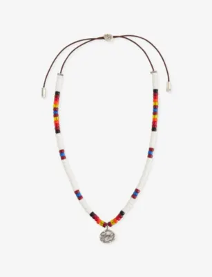 TWOJEYS Sunrise Superstar Beaded Sterling Silver-Plated Brass Necklace