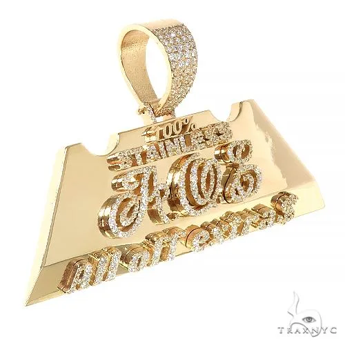 RINA - For Him CUSTOM Custom Made Diamond Logo Pendant 66980 in Rose Gold – Pendant