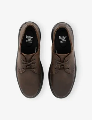 DR. MARTENS Brookline Nappa-Leather Shoes - EUR 43 / 9 UK MEN in DARK BROWN CRAZY HORSE, additional product view 2