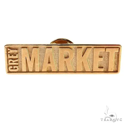 RINA - For Him CUSTOM Roman Sharf 'Grey Market' Pin 68915 in Rose Gold – Brooch