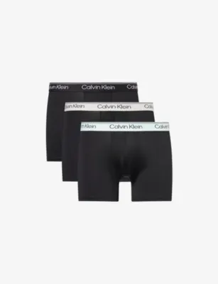 CALVIN KLEIN Micro Stretch Pack of Three Stretch-Woven Boxer Briefs