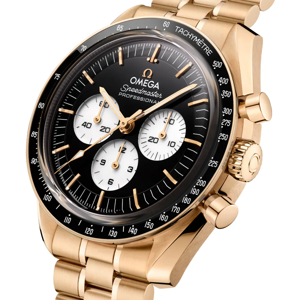 Omega Speedmaster Moonwatch Professional 42mm Mens Watch Black Yellow Gold in Black, additional product view 2