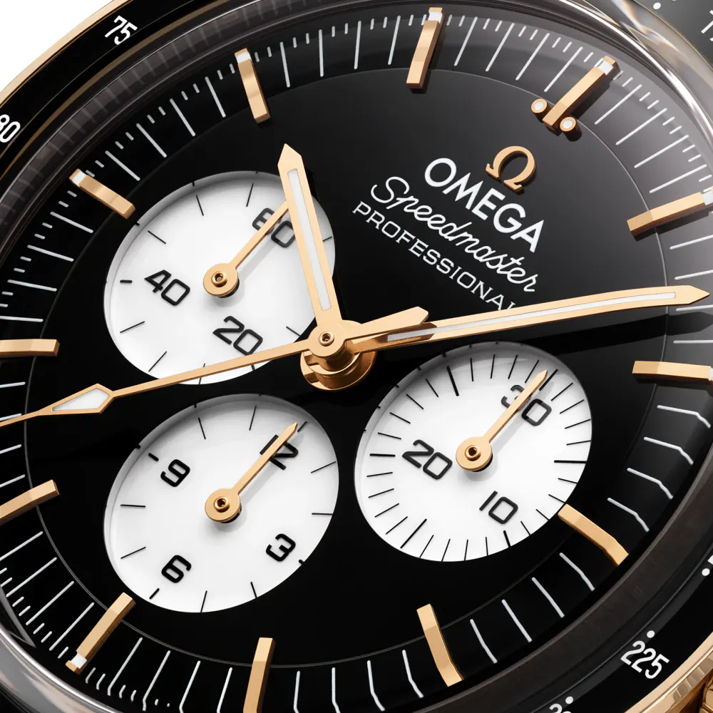 Omega Speedmaster Moonwatch Professional 42mm Mens Watch Black Yellow Gold in Black, additional product view 3
