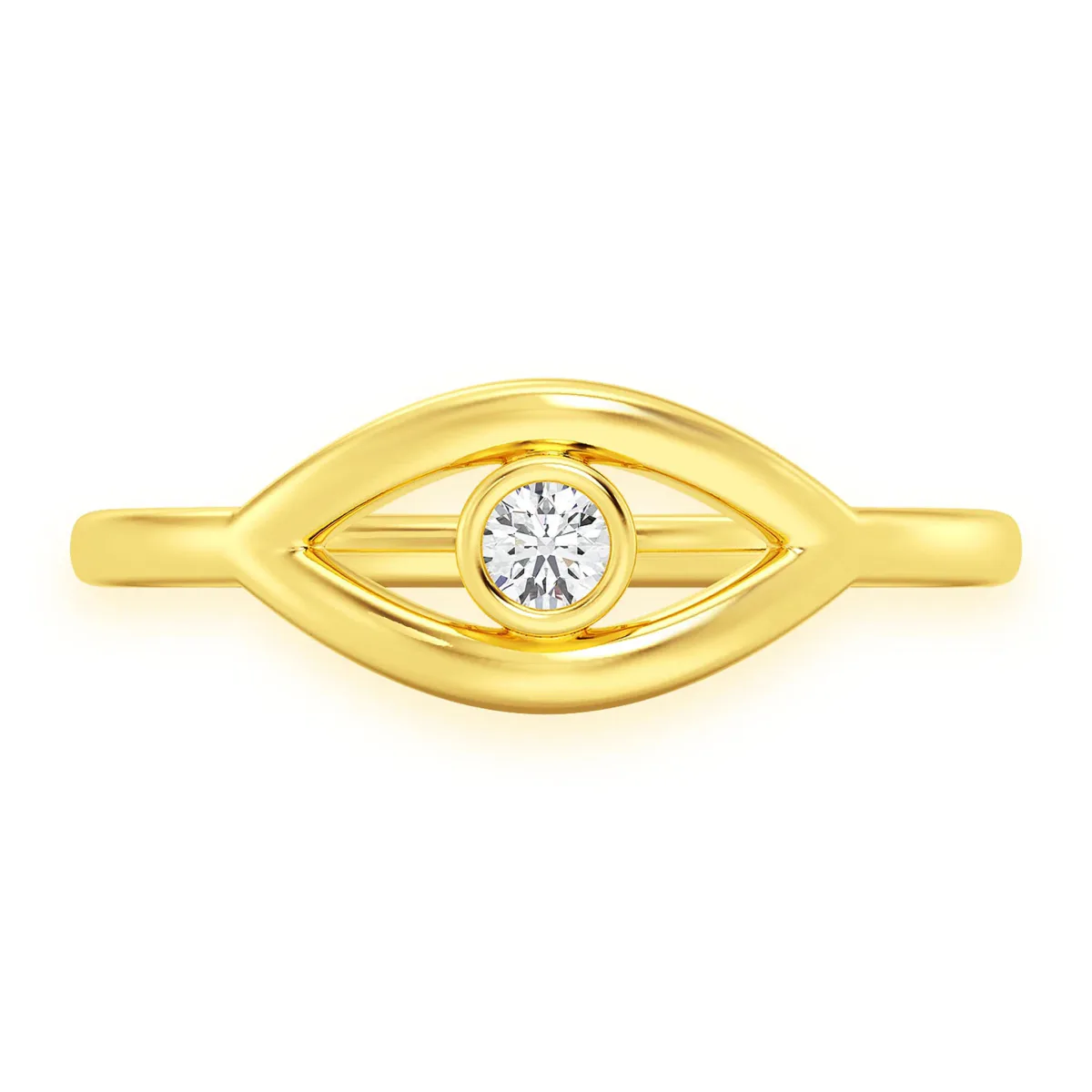 For Him Solitaire Evil Eye Ring in Rose Gold / Lab Grown Diamond – Ring