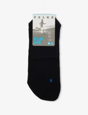FALKE Run Rib Cotton-Blend Socks - LIGHT GREY - 8-9