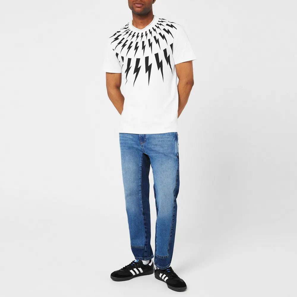 Neil Barrett Lightning Bolt T Shirt detail 3