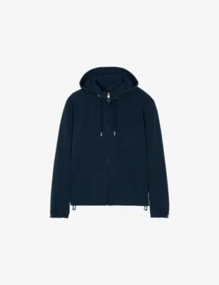 SANDRO Hooded Zip-Up Shell Jacket - MIDNIGHT BLUE detail 3