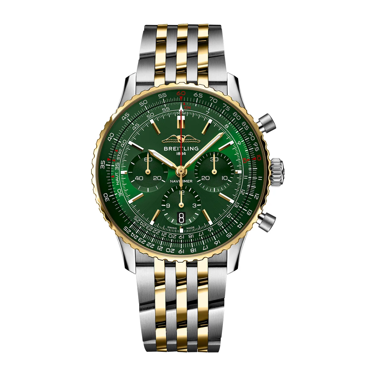 Breitling Navitimer B01 Chronograph 43mm Dark Green Dial Mens Watch Exclusive to The For Him Group